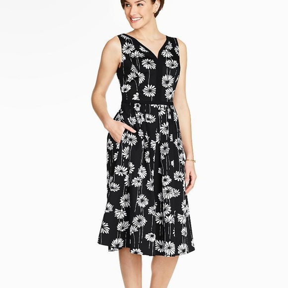 Talbots Dresses & Skirts - Talbots Floral Fit and Flare Sleeveless Dress